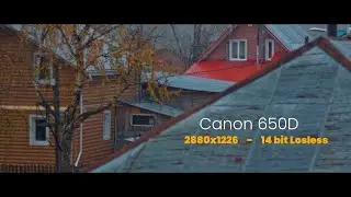 Первый снег Октябрь - Canon 650D Magic Lantern EOS M