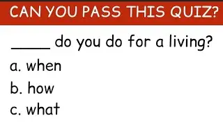 CAN YOU PASS THIS WH QUESTIONS GRAMMAR QUIZ?