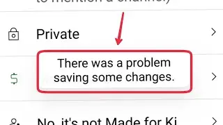 Fix There was a problem saving some changes In YT Studio App | YouTube Studio