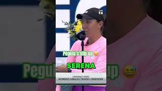 Was this a Freudian slip?!?! 😅 #sabalenka #serenawilliams #pegula #cincytennis