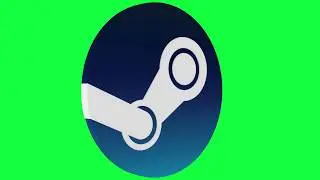 Steam Green Screen Logo Loop Chroma Animation
