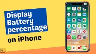 iPhone How to show battery percentage permanently (iPhone X, iPhone 11, iPhone 13)