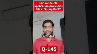Can we delete application.properties file in Spring Boot? 