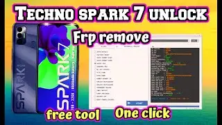 Techno spark 7 unlock & frp remove  with free tool/Garuda java tool.