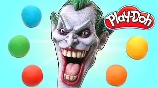 How To Make Joker from Batman out of Play Doh | DCTC Play Doh Videos