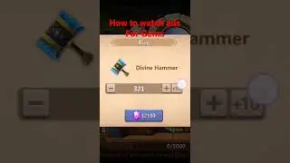 Watch ads for Gems in Castle Clash