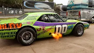 1973 Dodge Challenger Race Car Cold Start, Revs, Idle