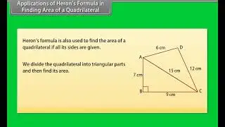 Applications of Heron's Formula 1