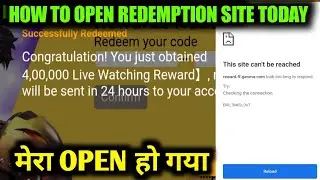 How To Open Redeem Code Redemption Site Free Fire Today | This Site Can't Be Reached Problem