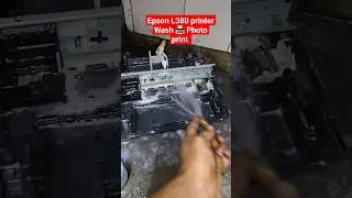 Epson L380 printer Wash 🖨 Photo print 