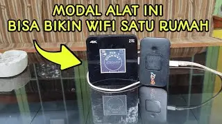 CARA MEMBUAT WIFI DIRUMAH TANPA KABEL FIBER OPTIC  