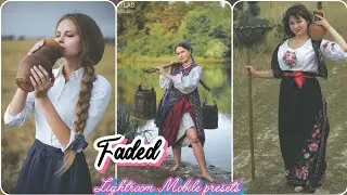 How to edit Faded preset - Lightroom Mobile Presets / Faded Preset / Black preset / Dark Filter