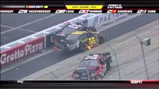 2011 NASCAR Nationwide Dover GWC Finish Huge Wreck (Live)