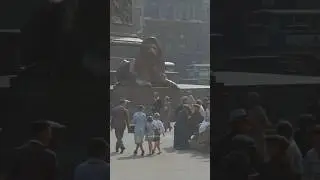 Trafalgar Square in the 1940s - Restored Footage
