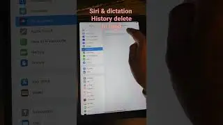 How to Delete Siri & Dictation History in ipad pro (ios/iphone)
