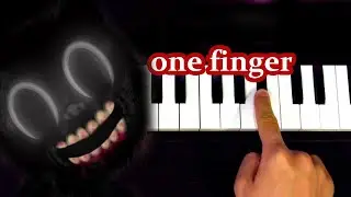 Cartoon Cat Song - Run Away (OR3O) * ONE FINGER piano tutorial