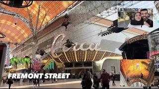 Las Vegas FREMONT STREET TURU! İLGİNÇ SOKAK SANATÇILARI, PAWN SHOP, CASINO