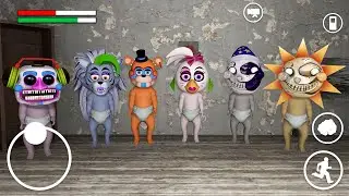 МЫ НАШЛИ ДЕТИ АНИМАТРОНИКИ SECURITY BREACH FNAF ФРЕДДИ ЧИКА РОКСИ СОЛНЦЕ И ЛУНА В ГРЕННИ ОНЛАЙН