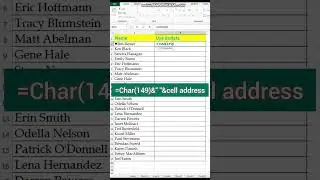 Interview Trick - Add Bullets in Excel 