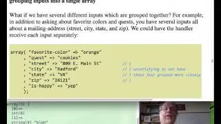 forms and nested arrays