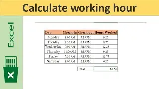 How to Calculate Hours Worked in Excel | Easy Step-by-Step Guide  #stylishsolutions