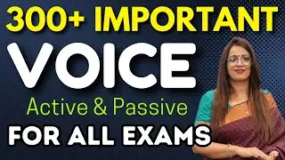 Top 300+ Important Voice Questions For All Exams | Active & Passive Voice | English With Rani Ma'am