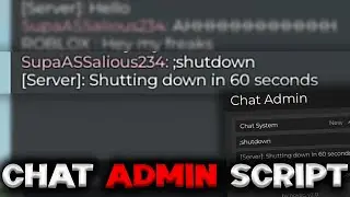 FE Chat Admin Script - ROBLOX EXPLOITING