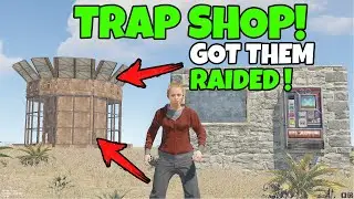 RUST | TRAP BASE SHOP that got my NEIGHBOUR RAIDED !