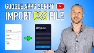 Google Apps Script - Import CSS file in HTML / JavaScript Web app
