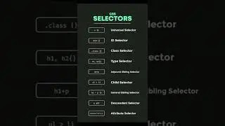 All CSS Selectors🤯🤯🤯 
