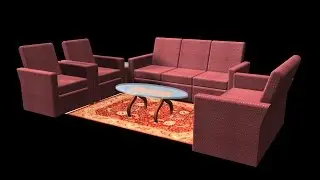 AUTOCAD 3D SOFA | 3D SOFA SET MODELING