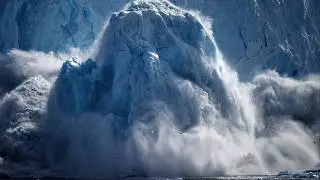 A kilometer-long glacier collapsed into the ocean. What could the melting of glaciers lead to?