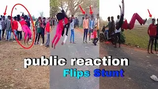 2022 Amazing public reaction / Flips reaction || Girl reaction stunts. 😱😍