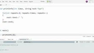Default Parameters in Functions
