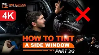 Window Tinting | How To Tint A Side Window (Part 3/3) | Half Peeling