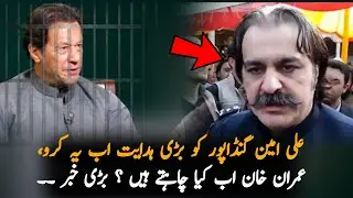 What Instructions Imran Khan Give To Ali Amin Gandapur ? | Imran Khan Latest News | Politics