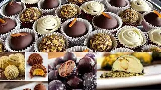 how to make mixed chocolate bonbon-BomBom Buoníssimo-chocolate bonbon with truffle filling.