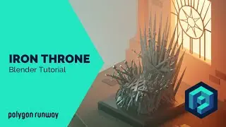 Iron Throne - Blender 2.8 Low Poly 3D Modeling Tutorial