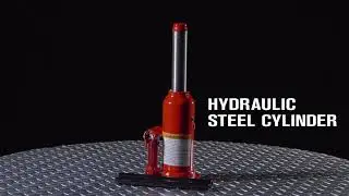 Strongway 6-Ton Hydraulic Bottle Jack with Welded Base