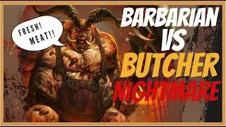 Diablo 4 Lvl 77 vs 93 The Butcher!! #diablo4 #butcher #barbarian