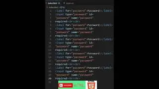 html form label input Password learn 