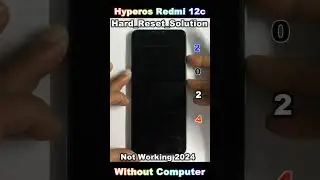 Hyperos 👉Android 14 🔓 Redmi 12c Hard Reset Screen Lock Bypass Without Pc 2024 🆕 Not Working 2024