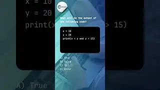 Python MCQ: Using Logical AND 