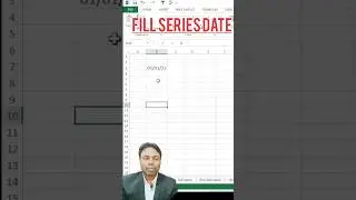 Fill Series Date without Weekends in Excel | Easy Tutorial#excel #shorts