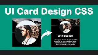 UI Card Hover Effect in HTML CSS |  UI Card Hover Animation Using CSS3