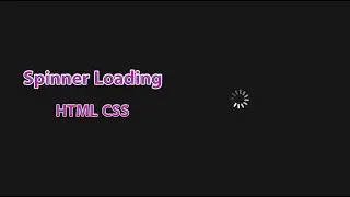 spinner loading animation only html css - arya tech - omid shayan