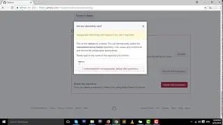 How to Delete the repository / project on github.com or github  successfully