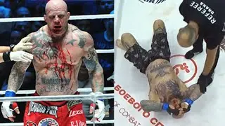 Monson was knocked out with an illegal kick in the farewell fight! Snowman was away on a stretcher!