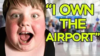 spoiled rich kid gets KICKED OUT of the airport...