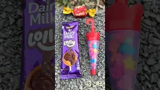 Dairy milk lollipop & candy & ambrella gems 